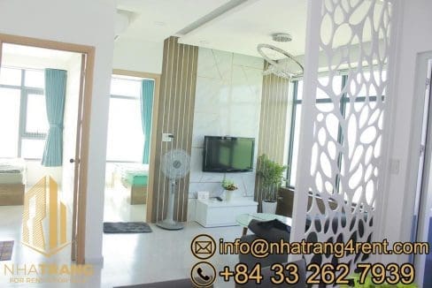 muong thanh oceanus – 2 br corner apartment for rent in the north a043