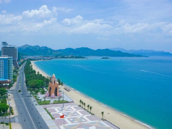 scenia bay – nice 1 br+ apartment with seaview for rent in the north of nha trang city center a619