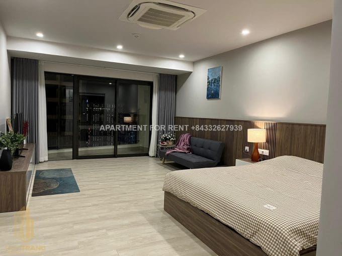 muong thanh oceanus – 2 br apartment for rent with side sea view in north of nha trang – a1138