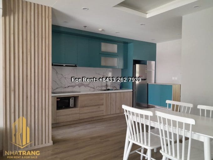 muong thanh oceanus – 2 br apartment for rent with side sea view in north of nha trang – a1138
