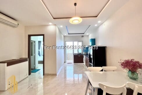 muong thanh oceanus – 2 br apartment for rent with sea view in north of nha trang – a711