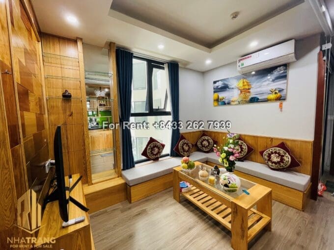 HUD – 1Br Nice Designed Apartment with City View for Rent in Tourist Area – A725