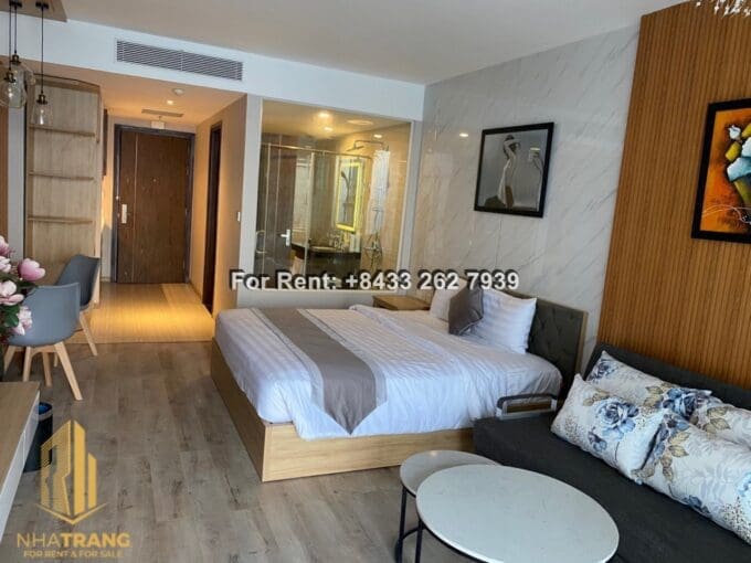 cham oasis – 2 br apartment with riverview for rent in resort condotel – a933