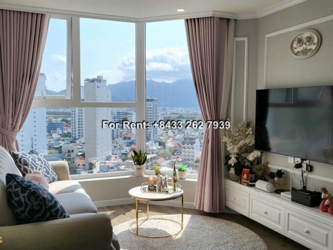 HUD – 2 BR Nice Designed Apartment with City View for Rent in Tourist Area – A829