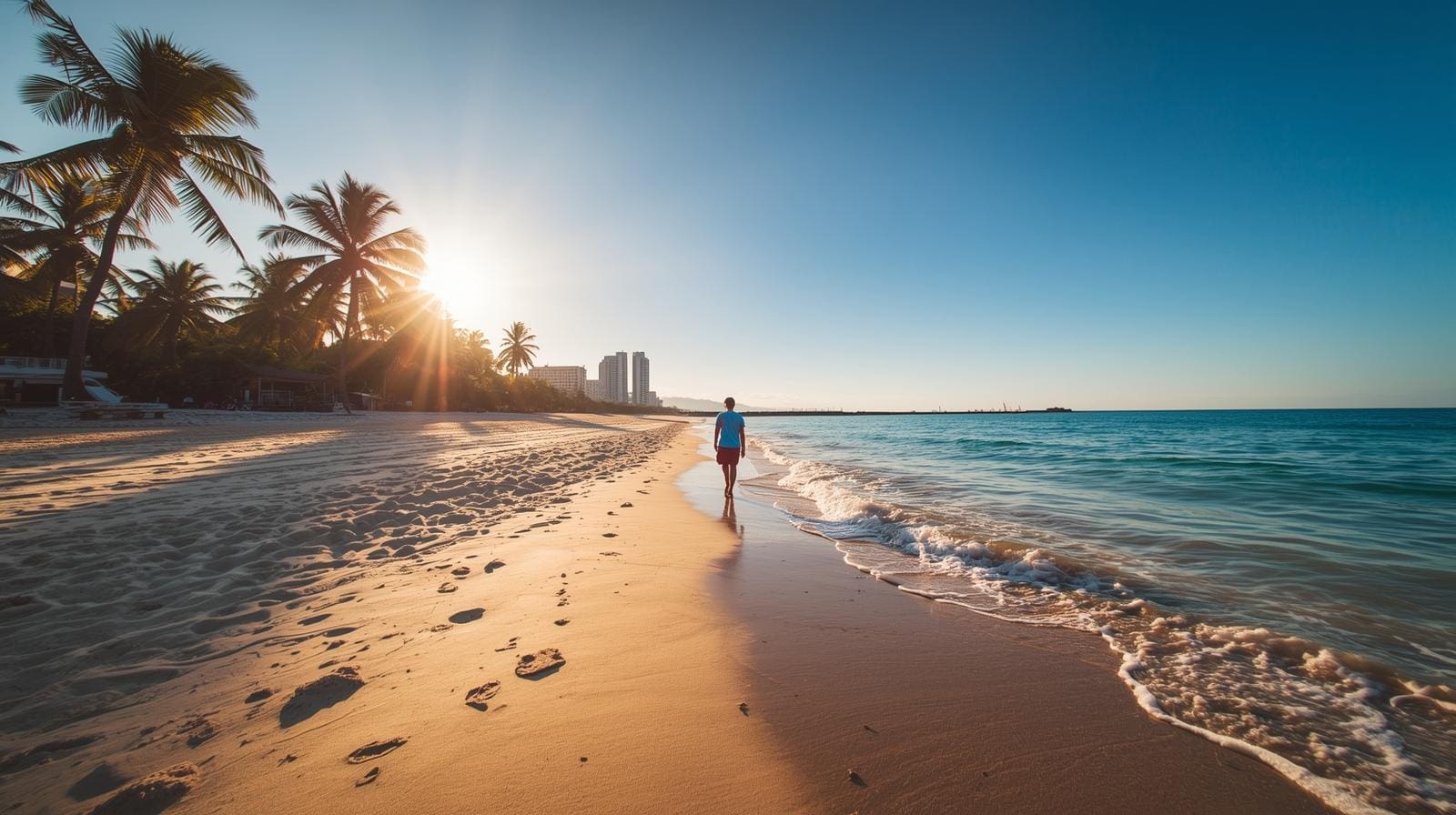 walk to the beach Tran Phu Nha Trang in minutes